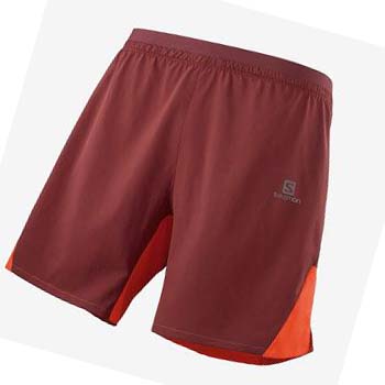 Salomon CROSS 7'' NO LINER Sortky Panske Červené | SK 2454OKI